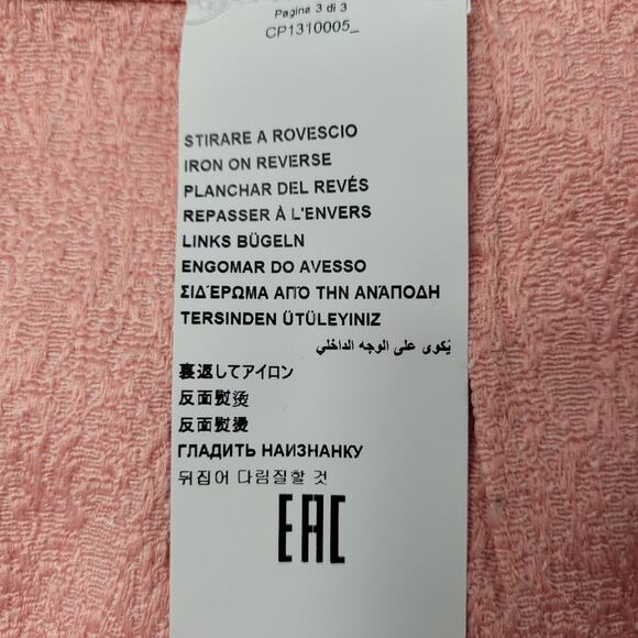 Demure Love Moschino Pastel Pink Double Pocket Skirt Gold Buttons size 4 - Picture 8 of 9